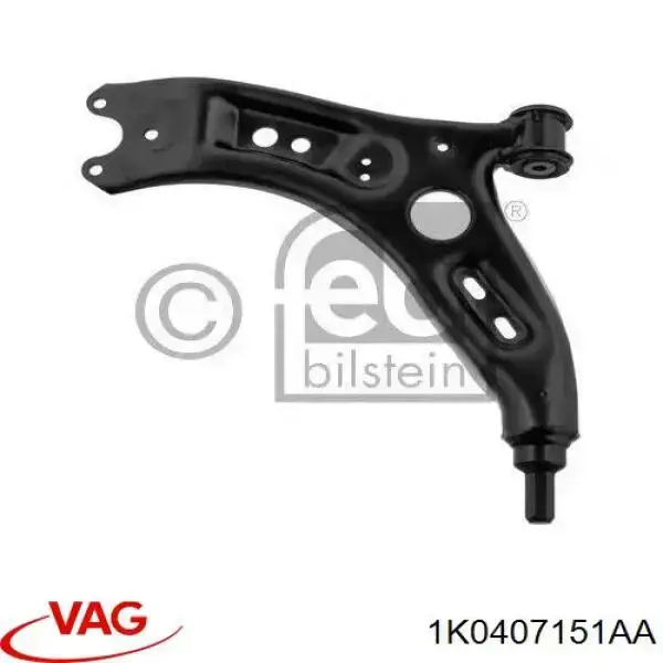 Brazo inferior izquierdo de la suspensión delantera 1K0407151AA VAG