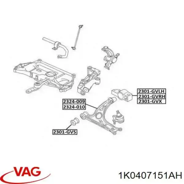  VAG 1K0407151AH