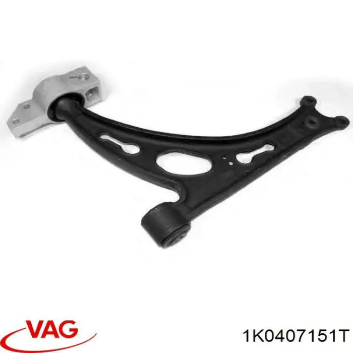 Brazo inferior izquierdo de la suspensión delantera VAG 1K0407151T