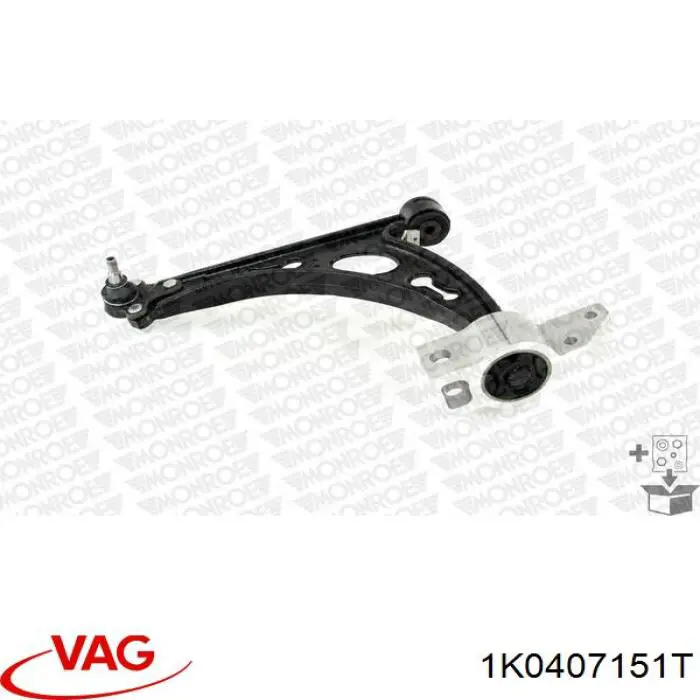 Brazo inferior izquierdo de la suspensión delantera VAG 1K0407151T precio, desde 70,31 EUR