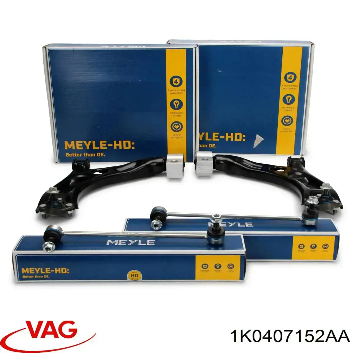 1K0407152AA VAG Brazo inferior derecho de la suspensión delantera