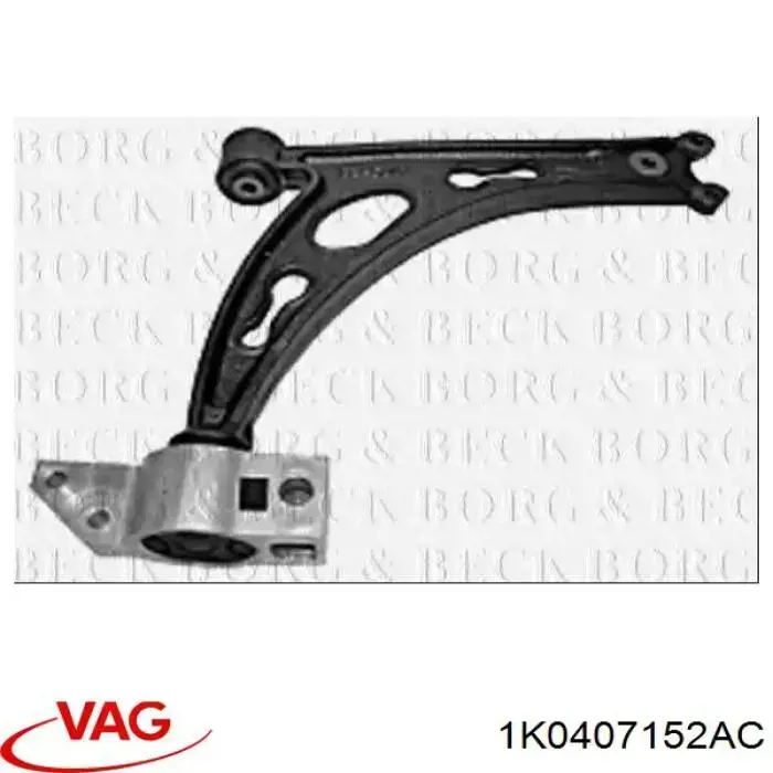 Brazo inferior derecho de la suspensión delantera VAG 1K0407152AC
