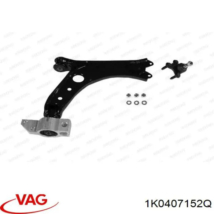 Brazo inferior derecho de la suspensión delantera 1K0407152Q VAG