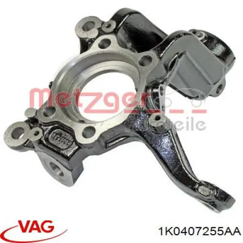 Mangueta delantera izquierda 1K0407255AA VAG