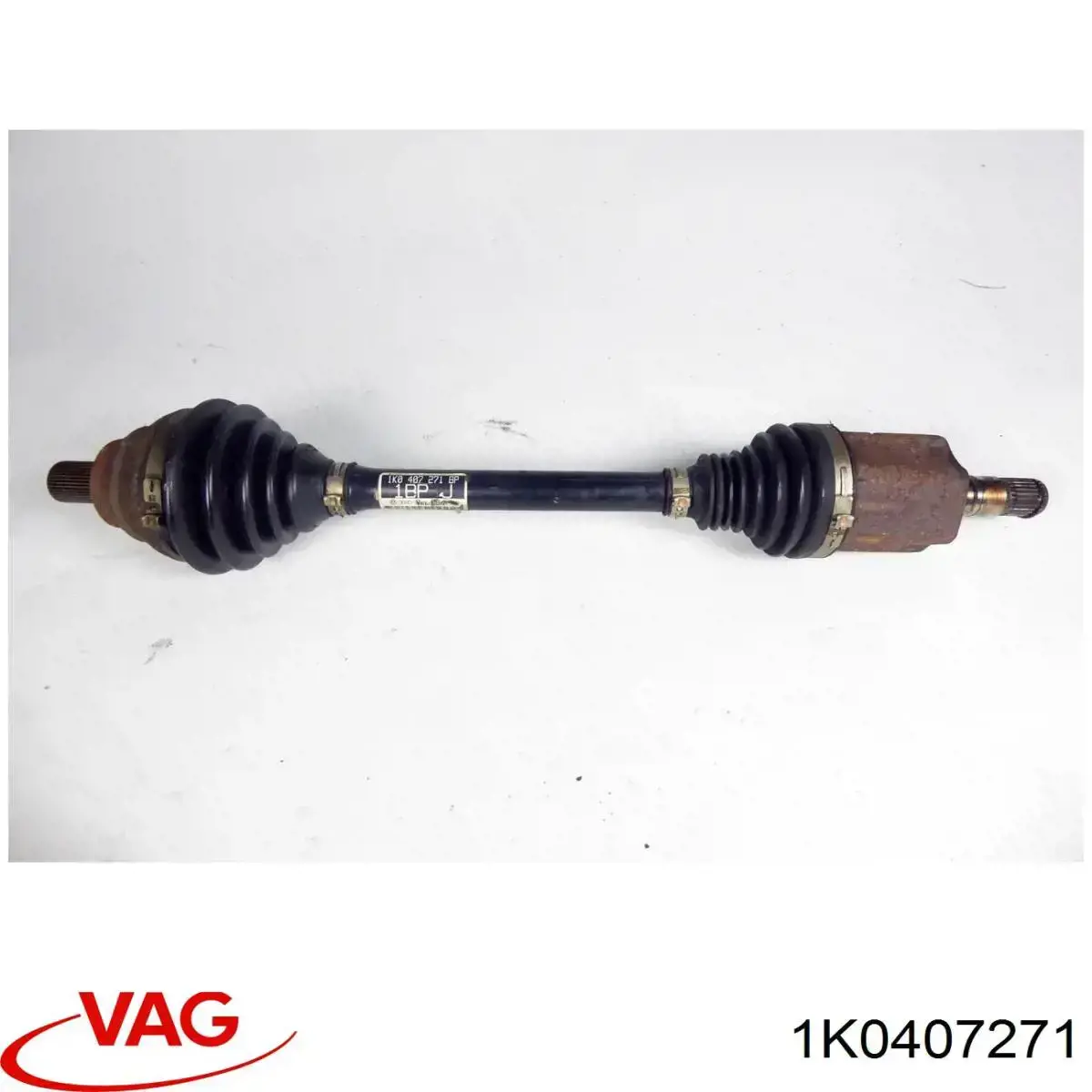 Semieje delantero izquierdo 1K0407271 VAG