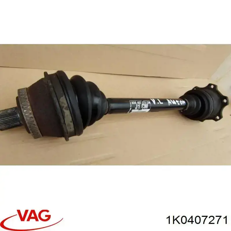 1K0407271 VAG Semieje delantero izquierdo