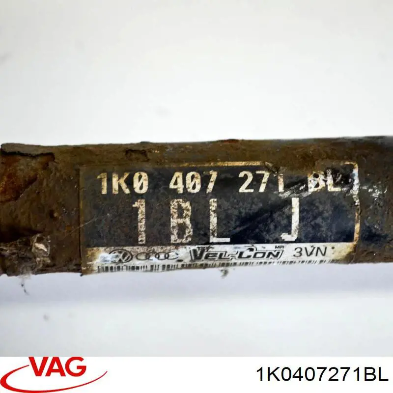 1K0407271BL VAG Semieje delantero izquierdo