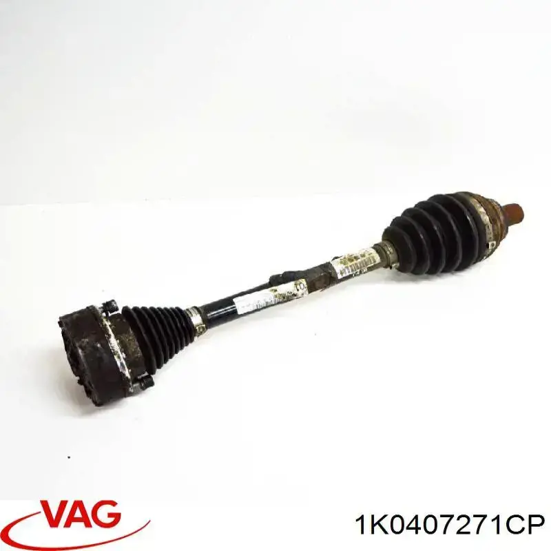 Semieje delantero izquierdo 1K0407271CP VAG