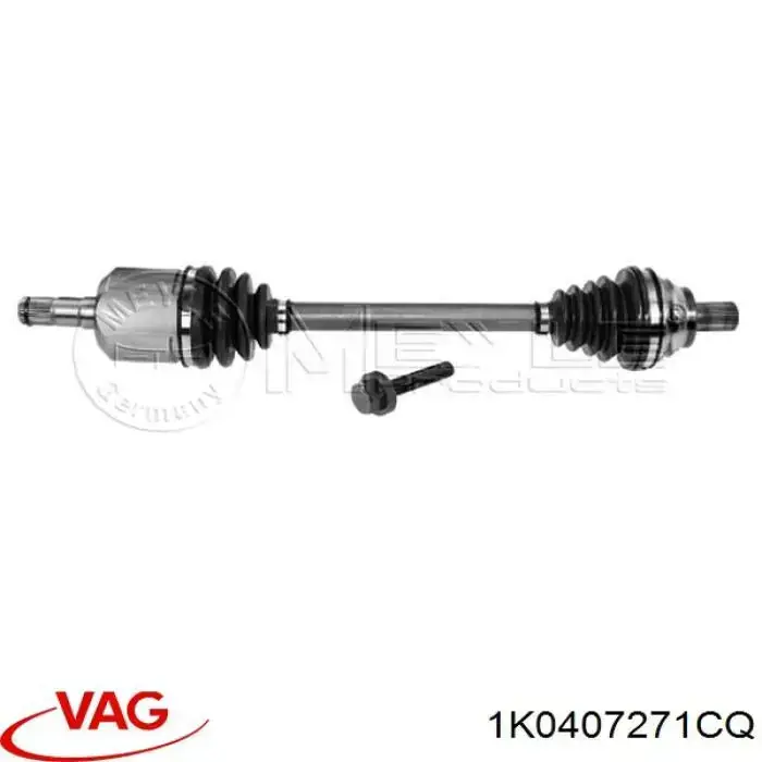 Semieje delantero izquierdo VAG 1K0407271CQ precio, desde 100,40 EUR