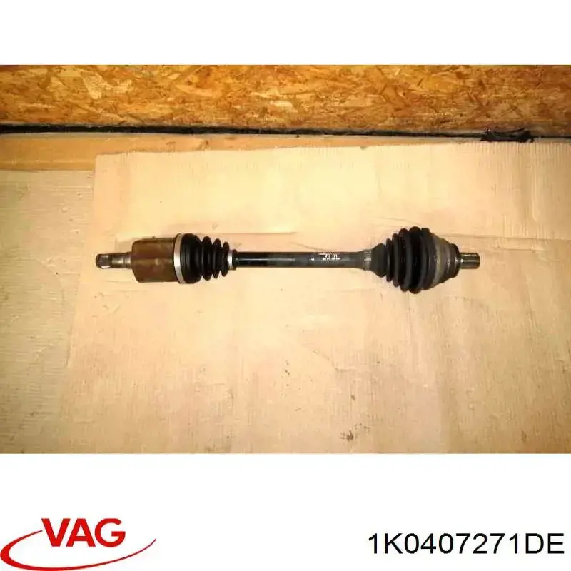 1K0407271DE VAG Semieje delantero izquierdo