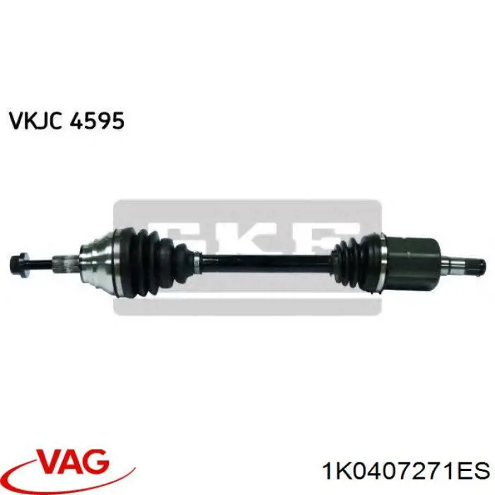 Comprar 1K0407761HX VAG Semieje delantero izquierdo