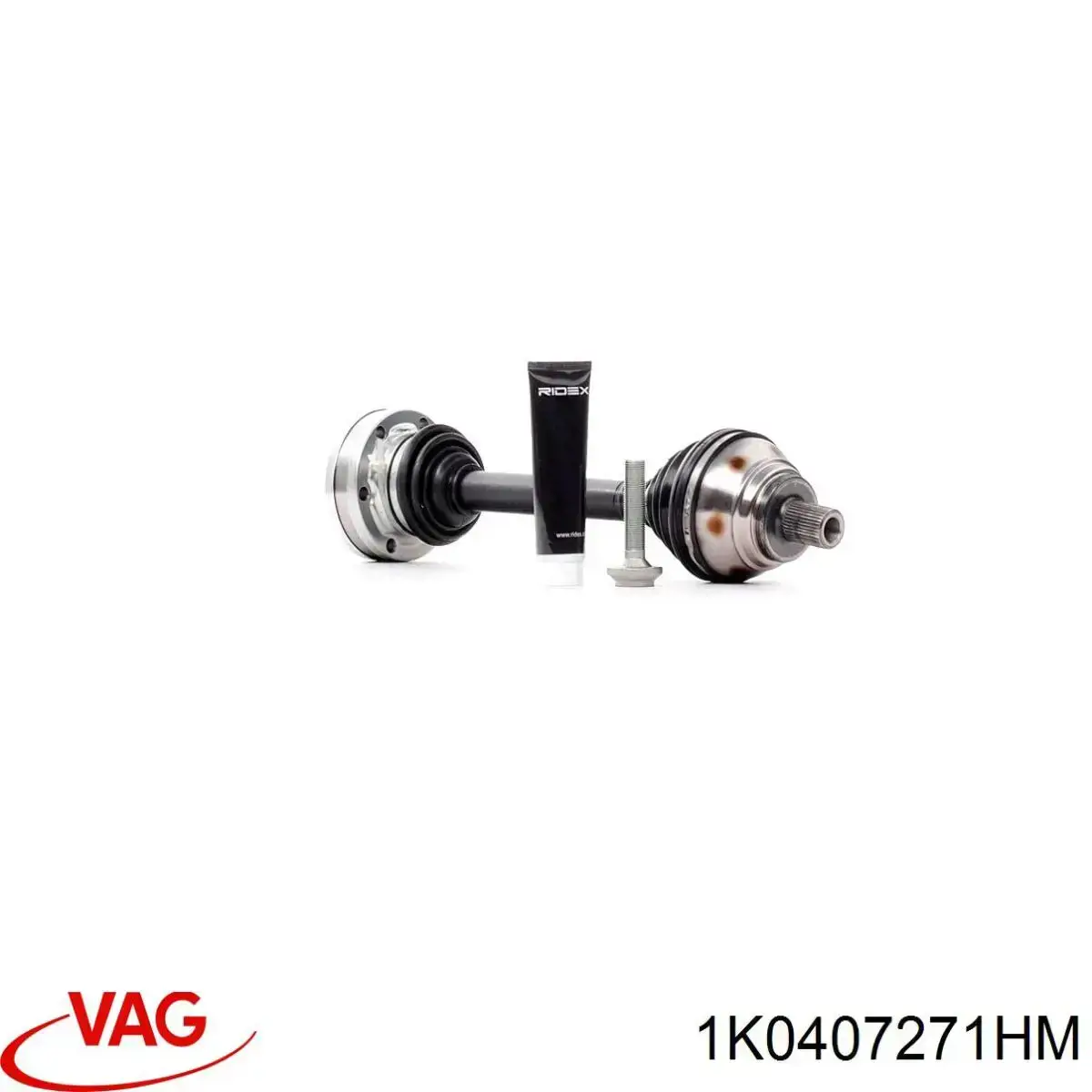 1K0407271HM VAG Semieje delantero izquierdo
