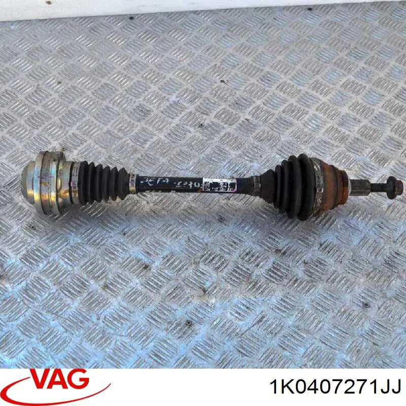 Semieje delantero izquierdo 1K0407271JJ VAG
