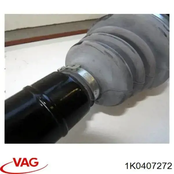 Semieje delantero derecho 1K0407272 VAG