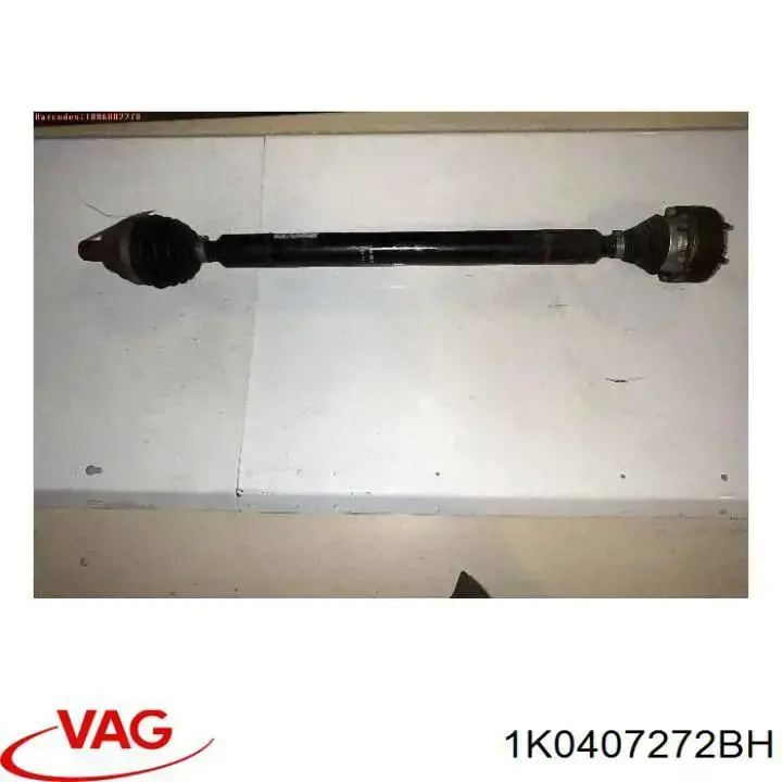 1K0407272BH VAG Semieje delantero derecho