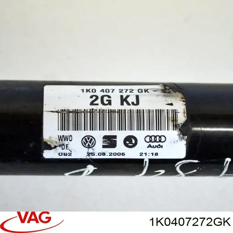 Comprar 1K0407272GK VAG Semieje delantero derecho