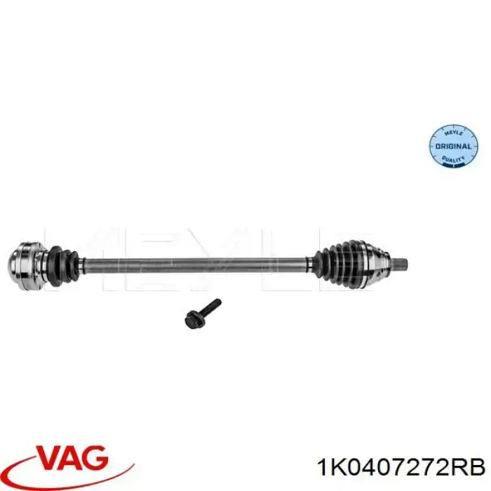 Árbol de transmisión delantero derecho VAG 1K0407272RB precio, desde 118,77 USD