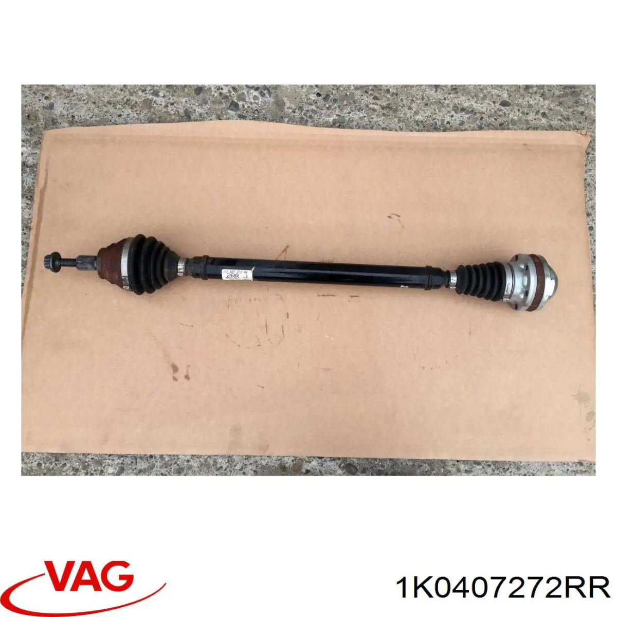 Semieje delantero derecho 1K0407272RR VAG
