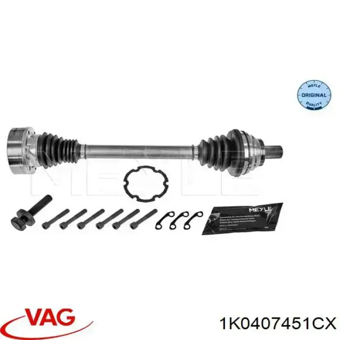 Semieje delantero izquierdo VAG 1K0407451CX precio, desde 76,70 EUR
