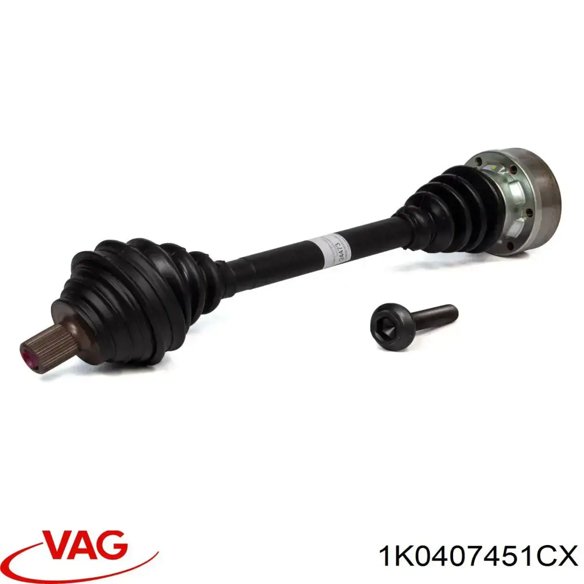 Semieje delantero izquierdo 1K0407451CX VAG
