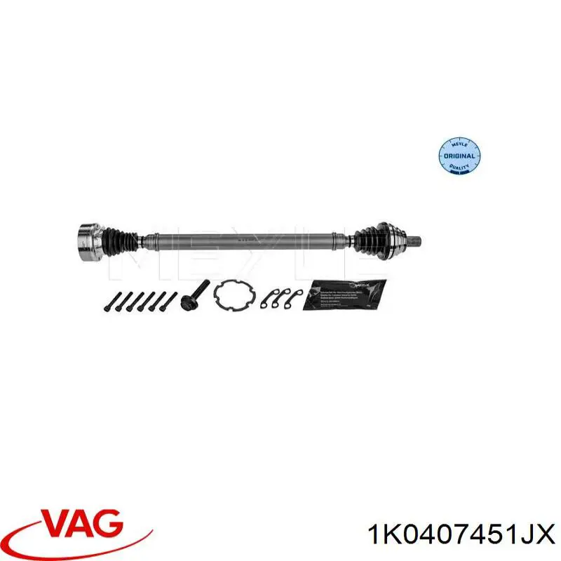 Semieje delantero izquierdo VAG 1K0407451JX precio, desde 68,24 EUR