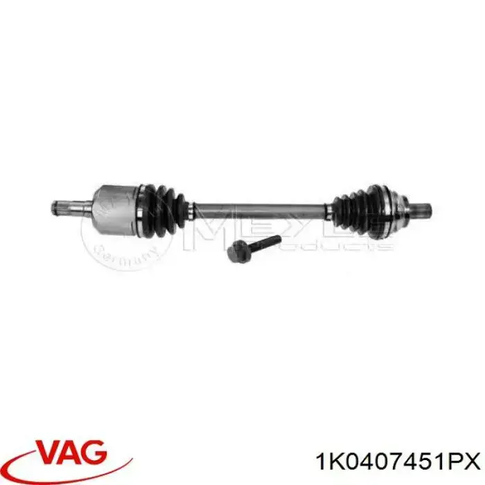 Comprar 1K0407451PX VAG Semieje delantero izquierdo