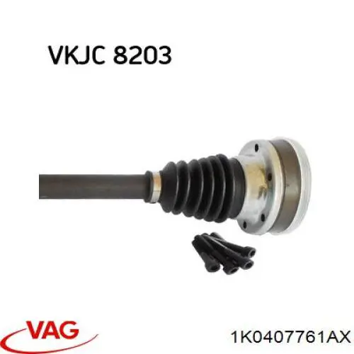 Comprar 3Q0407271AS VAG Semieje delantero izquierdo