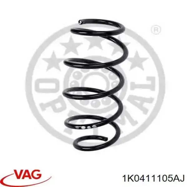 Muelle delantero VAG 1K0411105AJ precio, desde 45,07 EUR