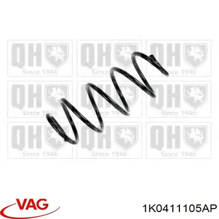 Comprar 1K0411105AP VAG Muelle delantero