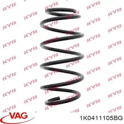 Comprar 1K0411105BG VAG Muelle delantero