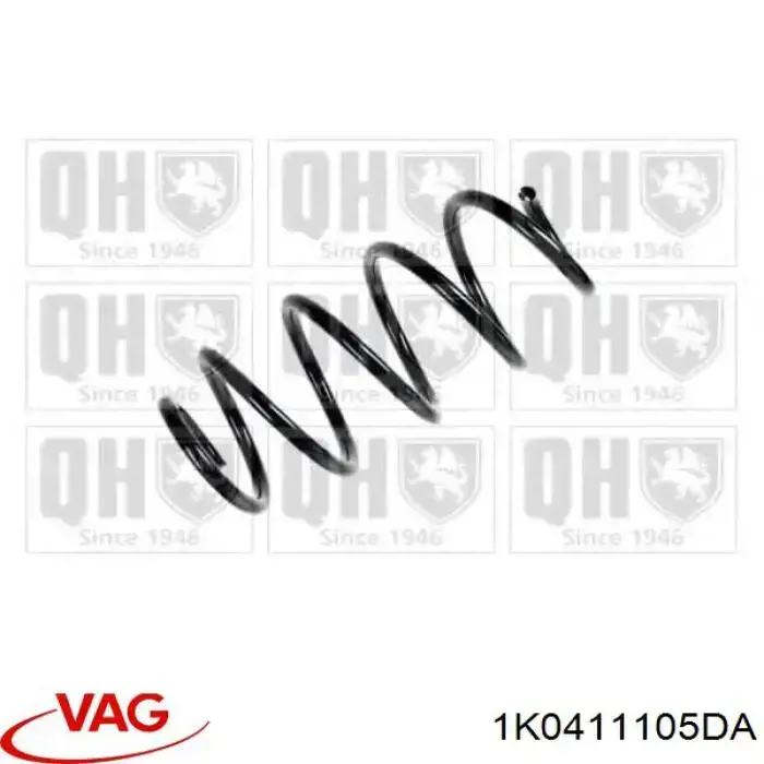 Muelle de suspensión eje delantero Seat Leon 2 1P1