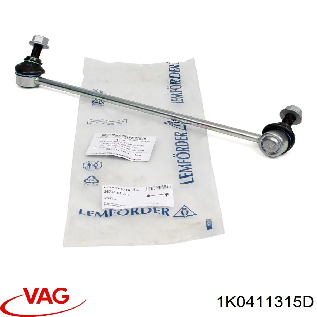 Soporte de la barra estabilizadora delantera VAG 1K0411315D