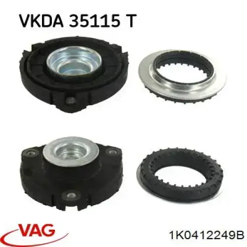 Rodamiento de soporte del amortiguador delantero VAG 1K0412249B precio, desde 9,24 EUR