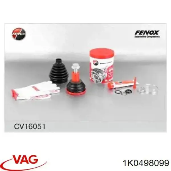 Junta homocinética exterior delantera Volkswagen Touran 1 1T1, 1T2