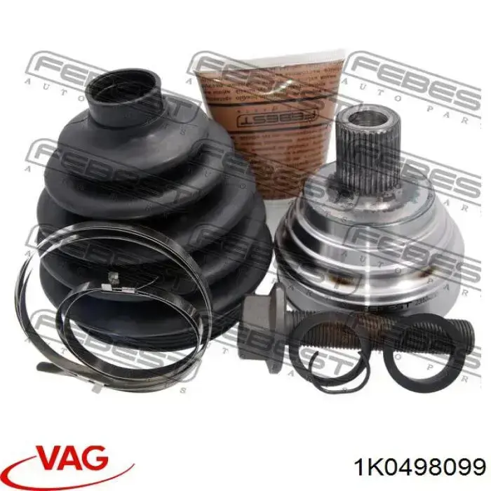 Junta homocinética exterior delantera Volkswagen Touran 1 1T1, 1T2