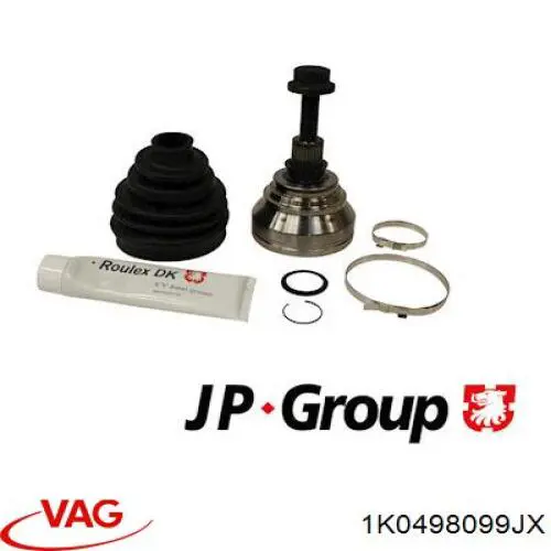 Junta homocinética exterior delantera VAG 1K0498099JX precio, desde 56,24 EUR