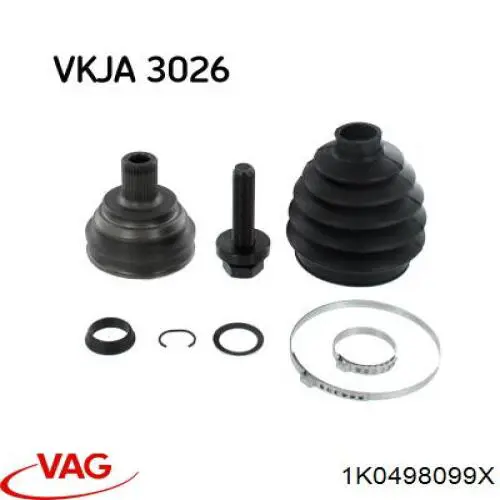 Junta homocinética exterior delantera Seat Altea 5P1