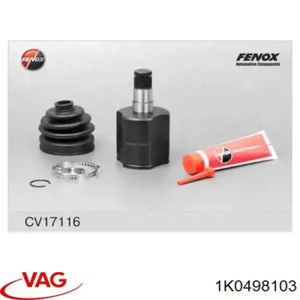 Junta homocinética interna delantera izquierda VAG 1K0498103 precio, desde 25,09 EUR
