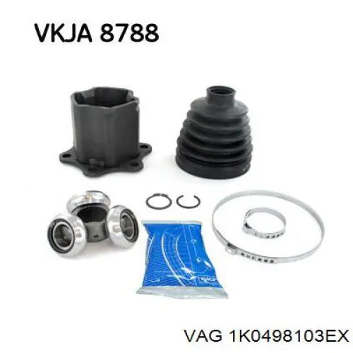 Juego de articulación, árbol de transmisión, interior delantera VAG 1K0498103EX