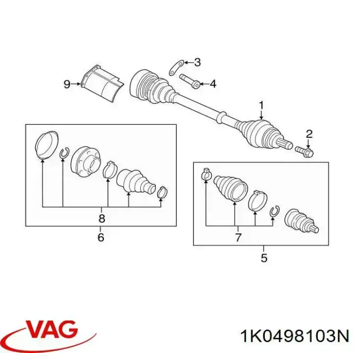 1K0498103N VAG 