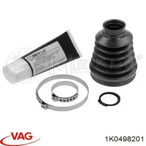 Fuelle interior de junta homocinética del semieje trasero 1K0498201 VAG