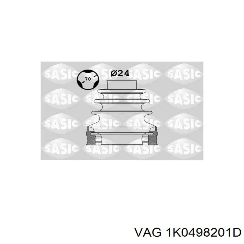 Fuelle, árbol de transmisión, Eje delantero interior VAG 1K0498201D precio, desde 5,35 EUR