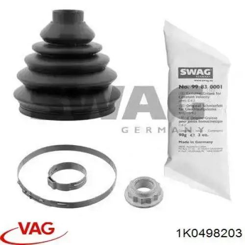 Fuelle exterior del eje de transmisión trasero VAG 1K0498203 precio, desde 8,68 EUR