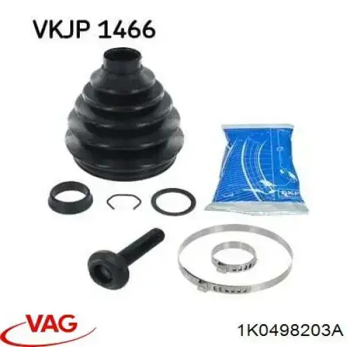 Fuelle, árbol de transmisión delantero exterior Volkswagen Tiguan 1 5N1, 5N2