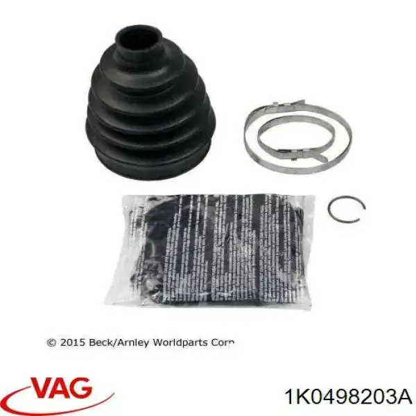 Fuelle, árbol de transmisión delantero exterior Volkswagen Tiguan 1 5N1, 5N2