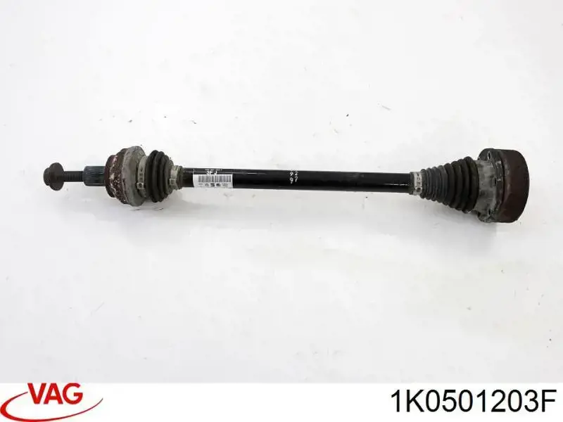 1K0501203F VAG Semieje trasero izquierdo