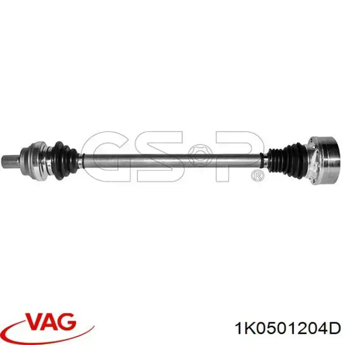Semieje trasero derecho VAG 1K0501204D precio, desde 69,70 EUR