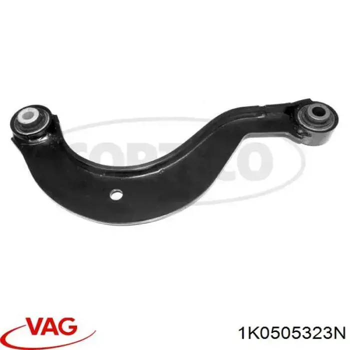 Brazo superior de suspensión trasera izquierdo/derecho VAG 1K0505323N