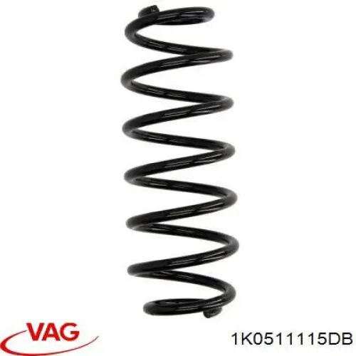 Muelle de suspensión trasero VAG 1K0511115DB precio, desde 32,26 EUR