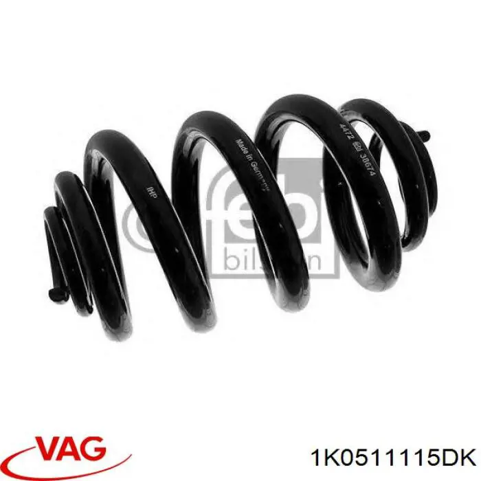 1K0511115DK VAG Muelle trasero